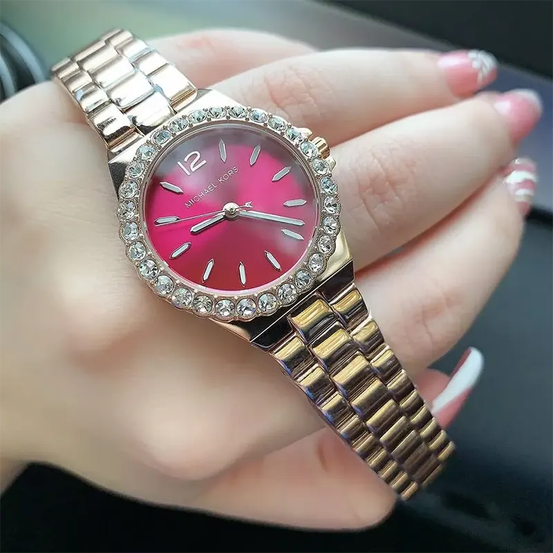 Michael Kors Mini Lennox Rose Gold-Tone Ladies Watch- MK7396